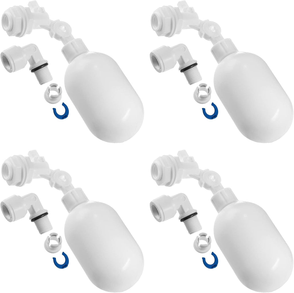 4 Pcs Float Ball Valve, Adjustable Plastic