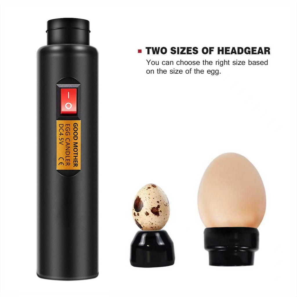 Bright Cool LED Light Egg Candler Tester Incubator for Chickens Ducks Birds Eggs - Powered by Power Cable Only