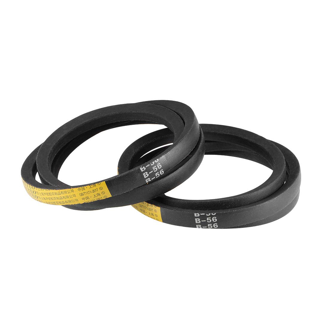uxcell B56 V-Belts 56" Pitch Length, B-Section Rubber Drive Belt 2pcs