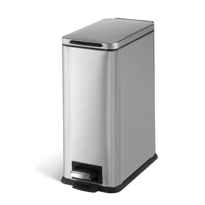 3 Gallon Kitchen Trash Can with Slim Fit Design