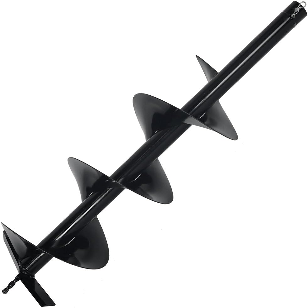 2.3HP Post Hole Digger with 8" Auger Bit SetV-Type Gasoline 2-Stroke 55cc Auger Earth Fence Hole Digger Digging Drill