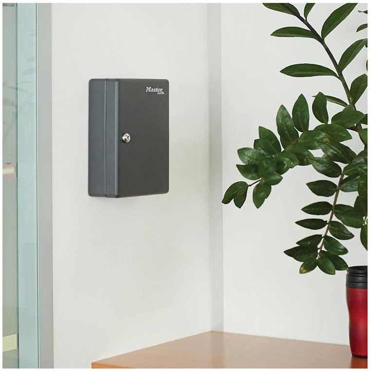 Key Cabinet [Wall Mounted] [50 Key Hooks] KB-50ML - Includes 50 Key Tags and Labels