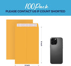 100Pack Manilla Envelopes 6 x 9 Brown Kraft Catalog Envelopes Self Seal for Mailing