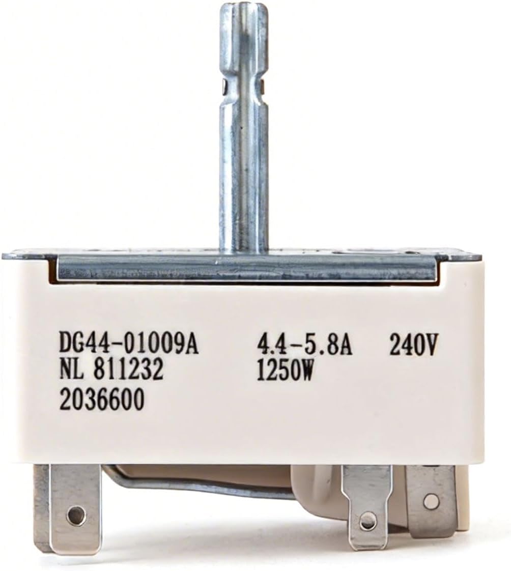 DG44-01009A Infinite Switch Replacement for Samsung Electric Range, Replaces DG44-01009ACM AP5622587 PS4240807 Surface Burner Control Switch