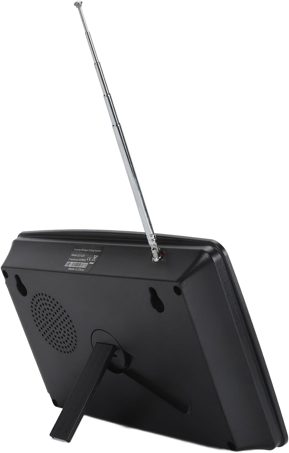 Wireless Calling System with Time Display, 10 Buttons, 1 Receiver, Restaurant Pager, 200m Range