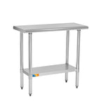 Stainless Steel Table 18" X 36" Commercial Prep & Work Table