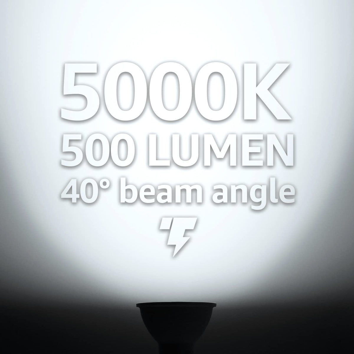 6-Pack GU10 LED Bulbs Dimmable, 5000K, UL Listed