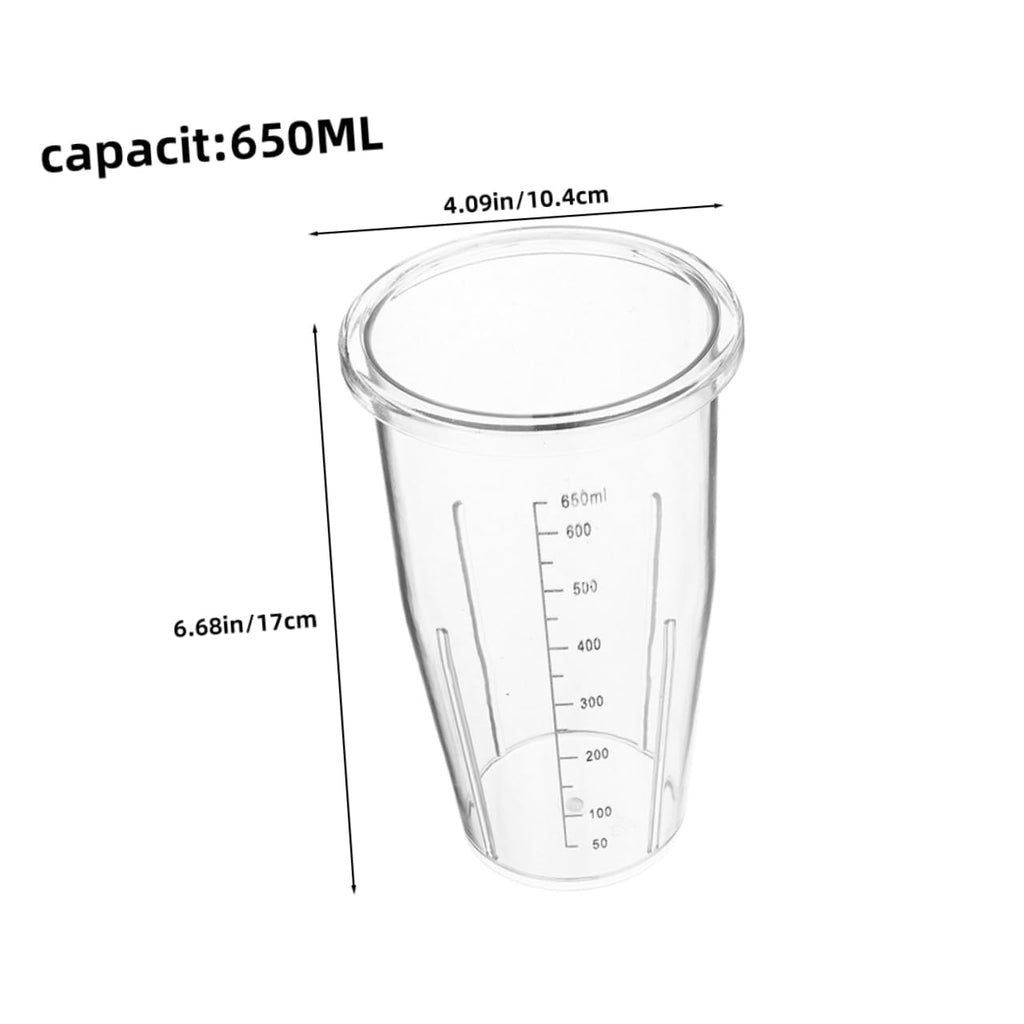 2pcs Blender Replacement Cups 650ml Plastic Measuring
