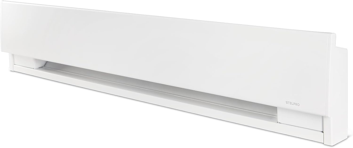 Prima Low-Profile Baseboard Heater - 500W 240V - ASPRL0502W | Compact and quiet build 25% shorter than standard