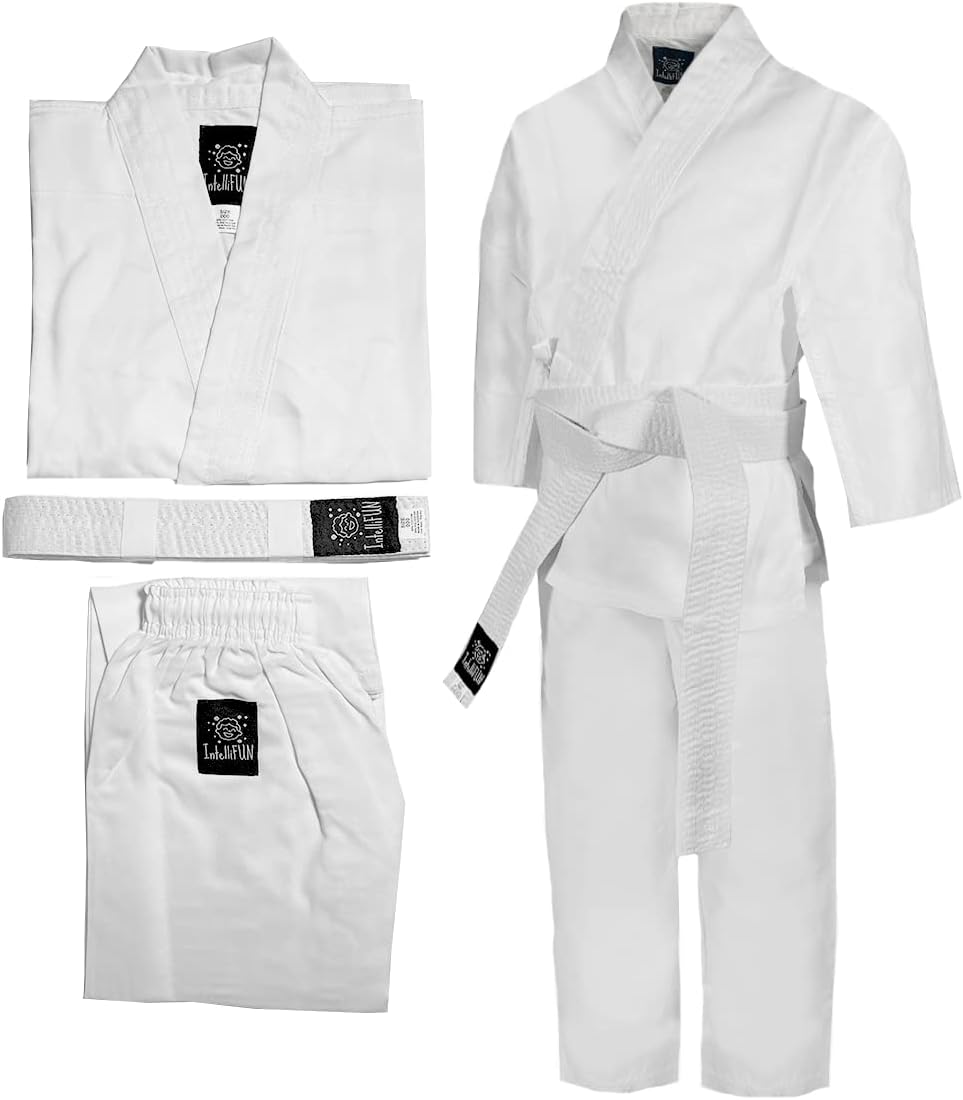 Karate Uniform with Belt for Kids Durable Student Karate Gi Martial Arts Uniform