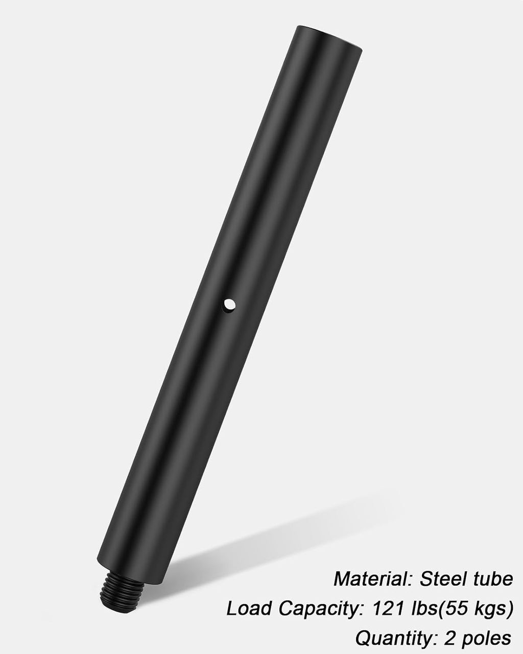 11 inch M20 Subwoofer Pole 35mm Speaker Pole Mount Extension Pole | 2-Pack, Extendable by Connecting Two Poles, M20