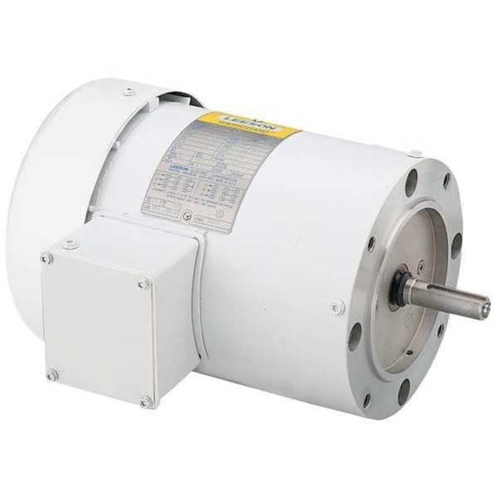 Three-Phase Washdown Motor, 1 1/2 hp HP, 56J Frame, 208-230/460V AC Voltage, 3,490 RPM Nameplate RPM - 1 Each