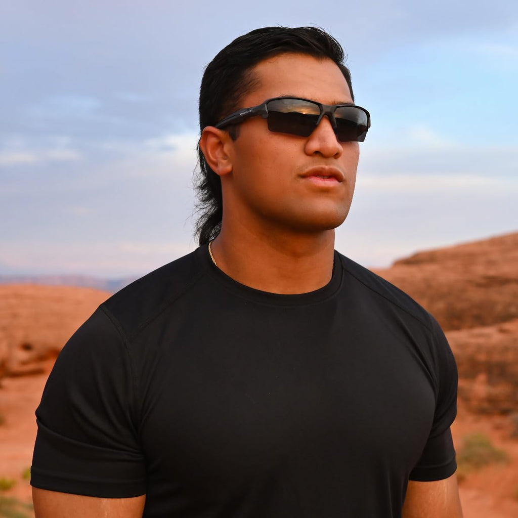 Talon Mens | Semi-Rimless Sport Polarized Sunglasses
