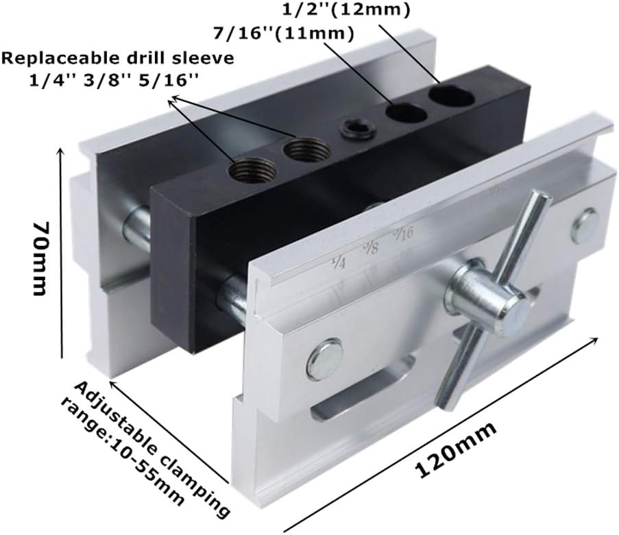 Self Centering Doweling Jig, JoyTube Drilling Guide Positioner Woodworking Doweling Jig Tool Hole Self Centering Locator