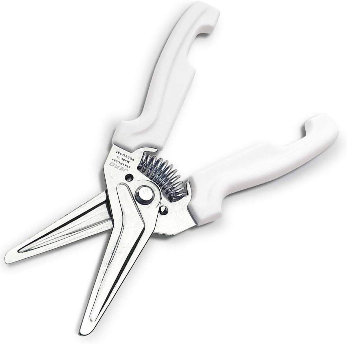 Spring Assisted Kitchen Shears with Holder — Durable Stainless Steel Scissors for Herbs, Kitchen Tasks, Floral