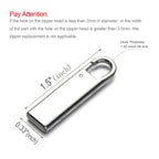 Metal Zipper Pull Replacement for Suitcases Luggage