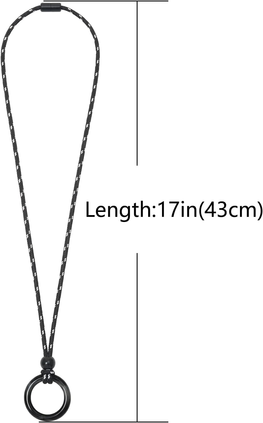 Eyeglass Holder Necklace Ring Glasses Holder Strap Chain Loop Ring Reading Sunglasses Necklace for Women Men