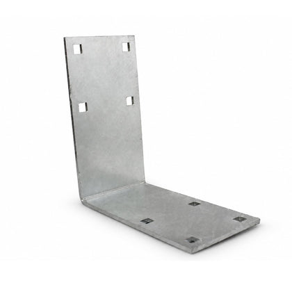 Stationary Dock Corner Plate, 10.25" L Galvanized Outside Corner, Hardware Heavy Duty Boat Dock Steel Corner Plate