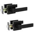 Black Door Handle Interior Levers, Keyless Privacy Door Lock 2 Pack
