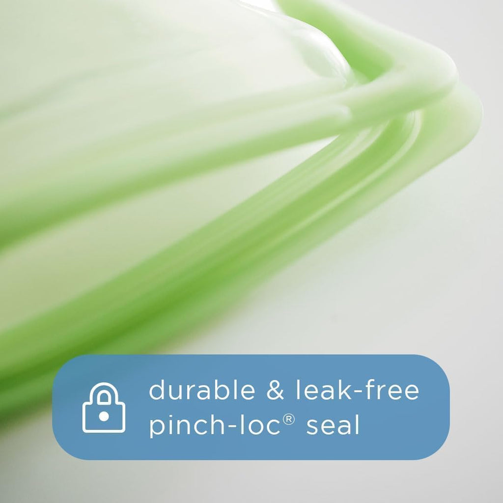 Reusable Half Gallon Silicone Food Storage Bag, Clear, 64 oz