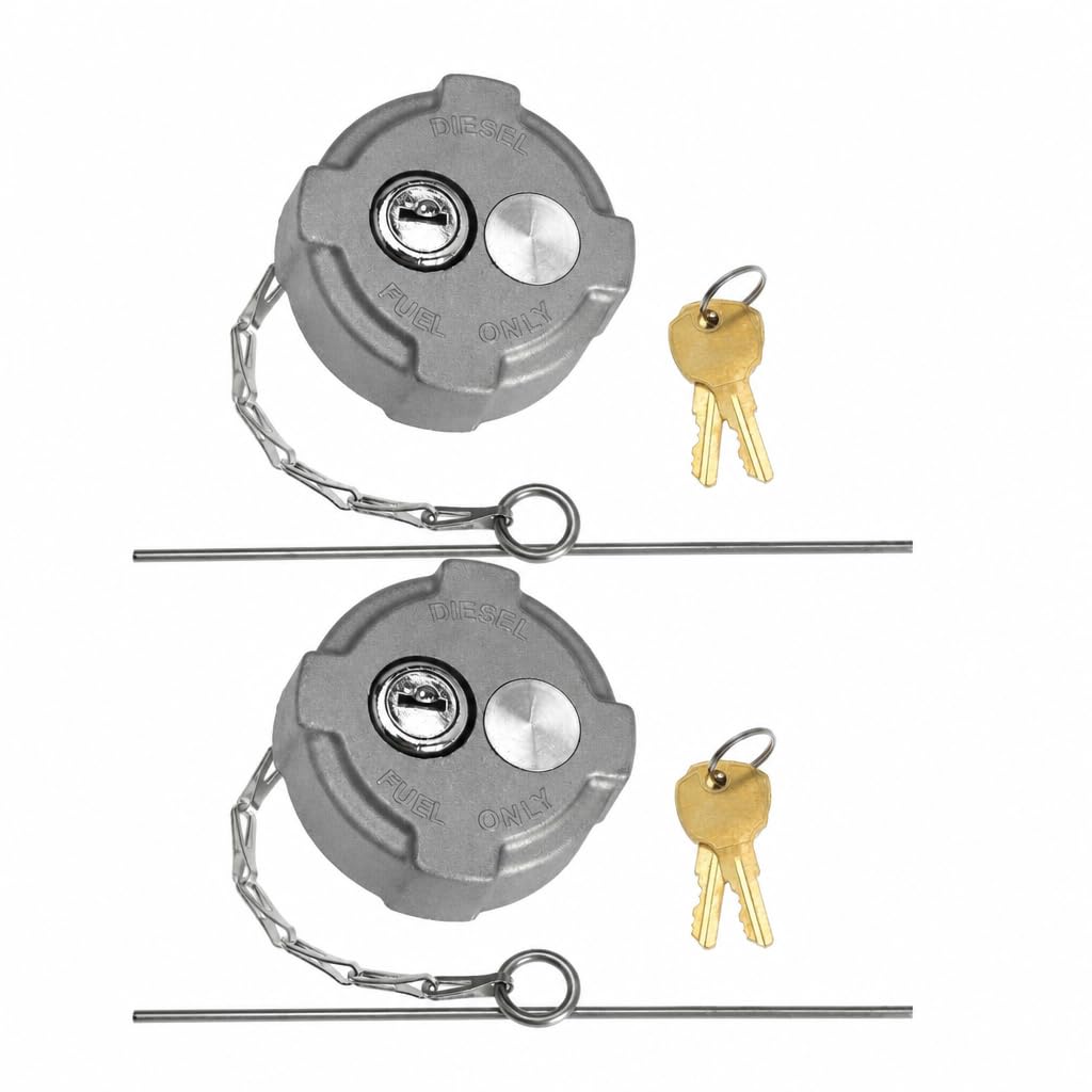 2 PC 2 1/4" Locking Fuel Cap Replace FTA-C02 FTA-N-04 FTA-N6-16