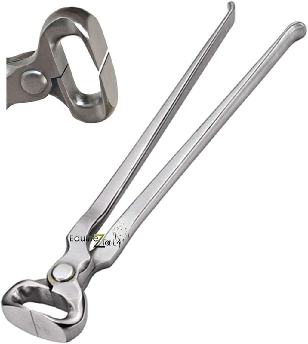 14-Inch Hoof Nipper - Premium Vanadium Steel Farrier Tool with Dull Finish for Precision Horse Hoof Trimming