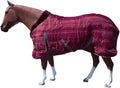 Western Horse Stable Blanket Wine 72 Inches
