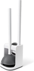 Toilet Brush and Plunger Set Hidden | S-Shaped Toilet Brush Plunger Combo, Perfect for Homes, Apartments & Bathrooms
