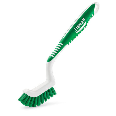 18 Tile and Grout Brush, Polypropylene, 9.75" Total Length, Green and White (Pack of 6)