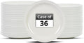 Stoneware Narrow Rim Commercial Grade Dinnerware, America White, Plate 5.5", Case of 36