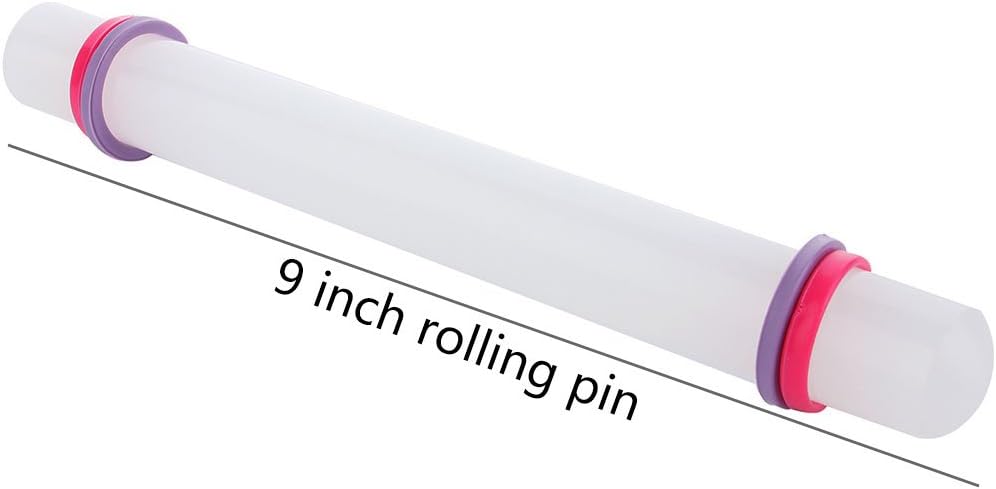 Marshmallow Fondant Cake Decorating Hand Tool 12 Pcs 5 Sets Sugarcraft Gumpaste Icing Smoother Rolling Pin Trimmer