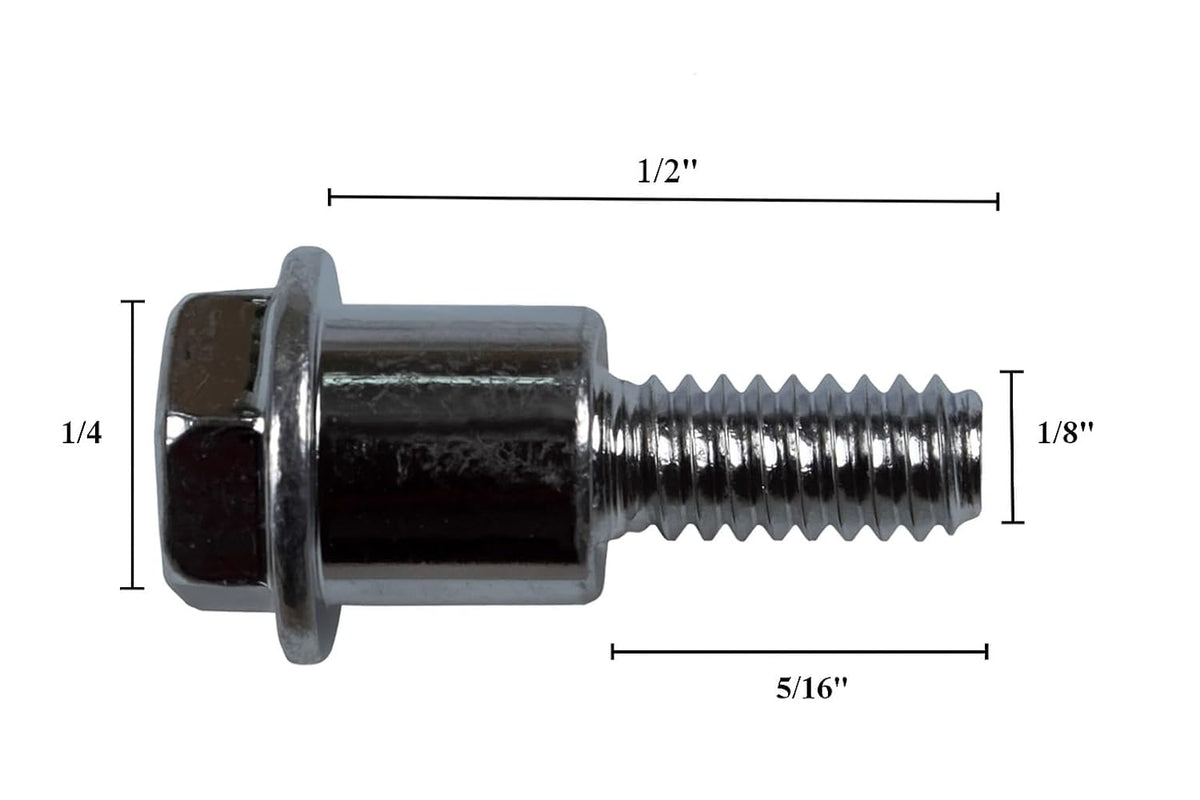 Plastic Adapter 1/4" Shoulder Bolts for Drapery Batons - 10 Pack