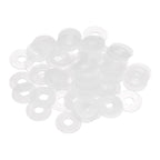 55 Pcs Nylon Flat Washer M5 5mm ID 15mm OD 1mm THK