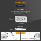 36W Constant Current LED Driver, ETL FCC Listed, 1PK