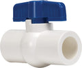 Homewerks 1/2-Inch PVC Schedule 40 Ball Valve, Solvent, Blue