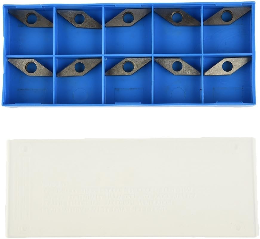 10PCS Carbide Insert Shim Seats MV1603 for VNMG160404/08/12/16 Turning Tool Holders 35° Rhombic High Hardness Lathe