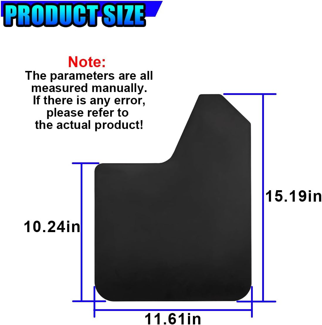 4PCS Universal Car Mud Flaps Set, Flexible Bendable Mudguard Automotive Front & Rear Splash Guards with Screws
