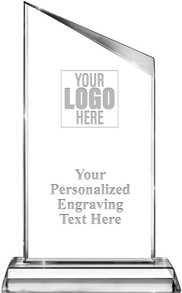 Personalized Crystal Awards, Custom Engraved Corporate Recognition Awards for Employee Appreciation, Leadership
