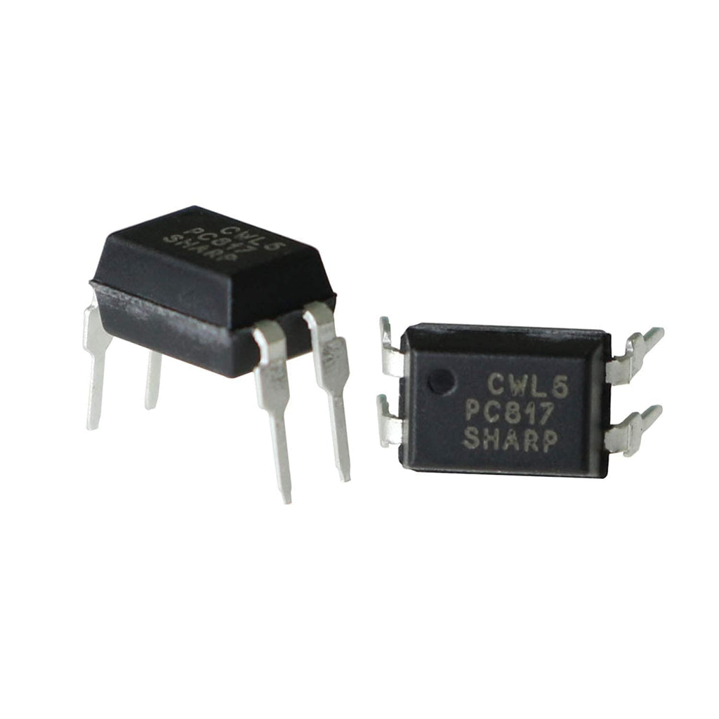 MEETOOT 10pcs Transistor Output Optocoupler DIP-4 PC817C PC817 High Density Mounting Type Photoelectric Coupler