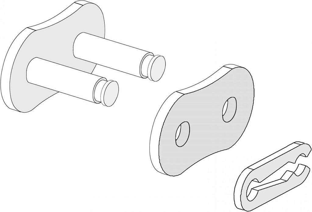 uxcell 16Pcs #25 Chain Master Connector Link Roller, 1/4" Pitch Carbon Steel, Standard Connecting Split Links for 04C Chain