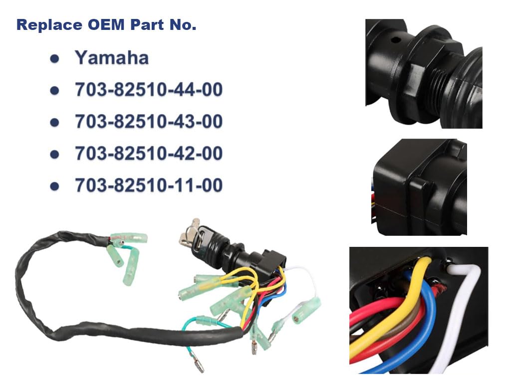 Ignition Switch Main Key 703 Remote Control Box for Yamaha Outboard