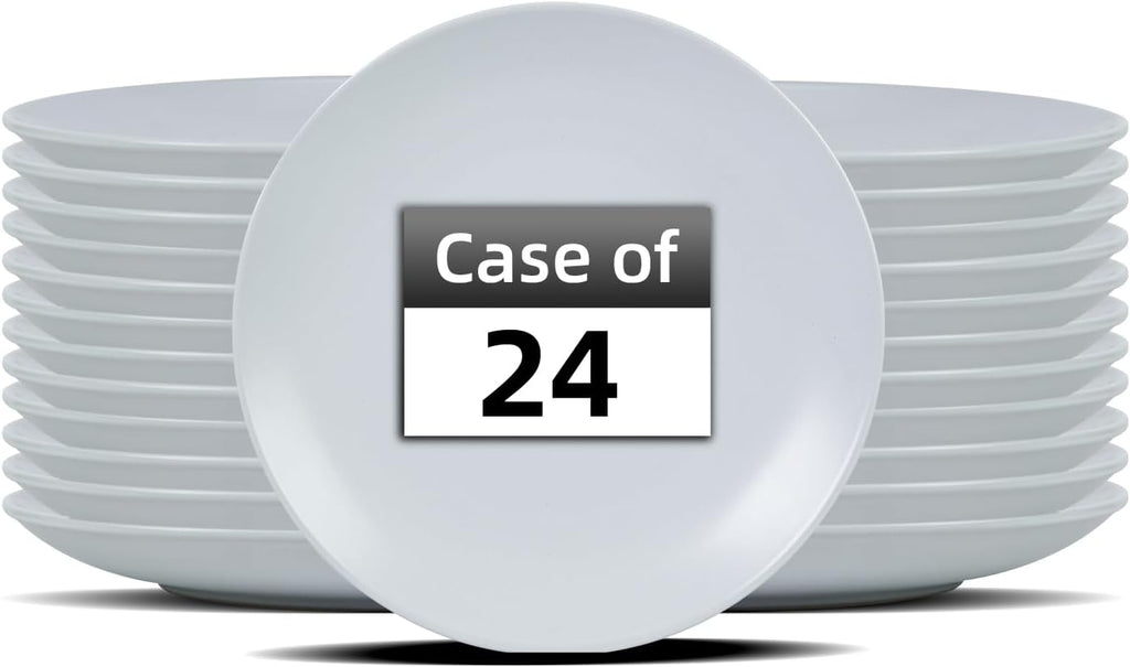 Stoneware Coupe Commercial Grade Dinnerware, Matte White, Plate 9", Case of 24