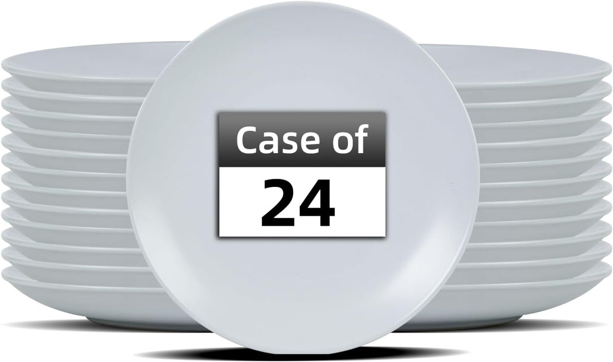 Stoneware Coupe Commercial Grade Dinnerware, Matte White, Plate 9", Case of 24