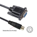 Compatible with Delta DVP Series PLC Programming Cable(1.8m/6ft)