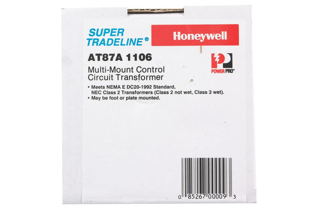 Honeywell NEMA Standard Transformer #AT87A1106