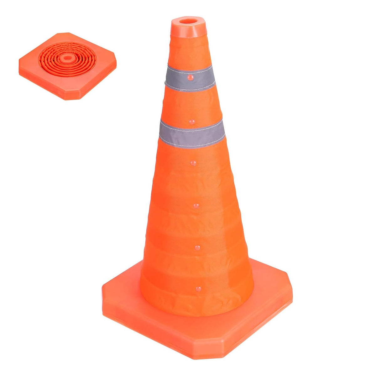 Collapsible Traffic Cones 18" Orange Safety Cones