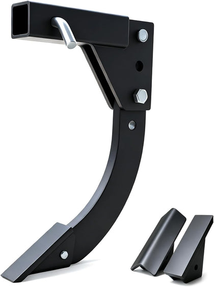 2 Inch Receiver Hitch Mounted 3-Point Trencher Plow, 16 Inch Adjustable Trenching Shank, Heavy Duty Thickened Lawn