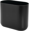 Small Slim Plastic Bathroom Trash Can, Black | Garbage Can for Bedroom, Office, Desk, Dorm