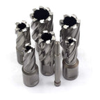 OSCARBIDE Annular Cutter Set 7pc, 1" Depth, 3/4" Weldon Shank