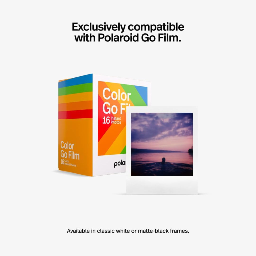 Go Generation 2 - Mini Instant Camera + Film Bundle (16 Photos Included) - Black (6280) | Includes Polaroid Go GEN2